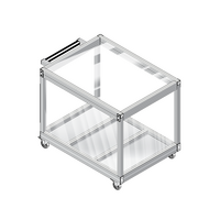 31-SM10D5-5 MODULAR SOLUTIONS ALUMINUM CASTER<br>5" SWIVEL, M10 STEM